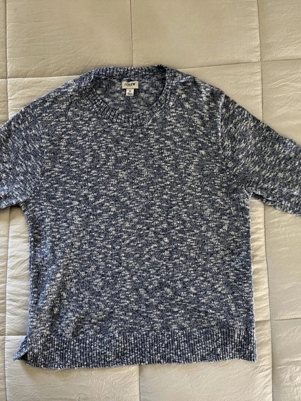 J.Crew Marled Knit Cardigan Blue & White Size Medium